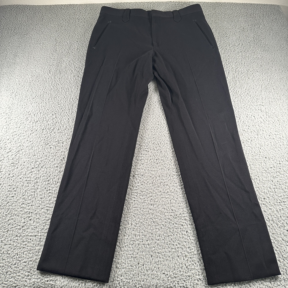 Ralph Lauren Purple Label Tuxedo Pants Mens 36x31 Black Wool Side Stripe Italy